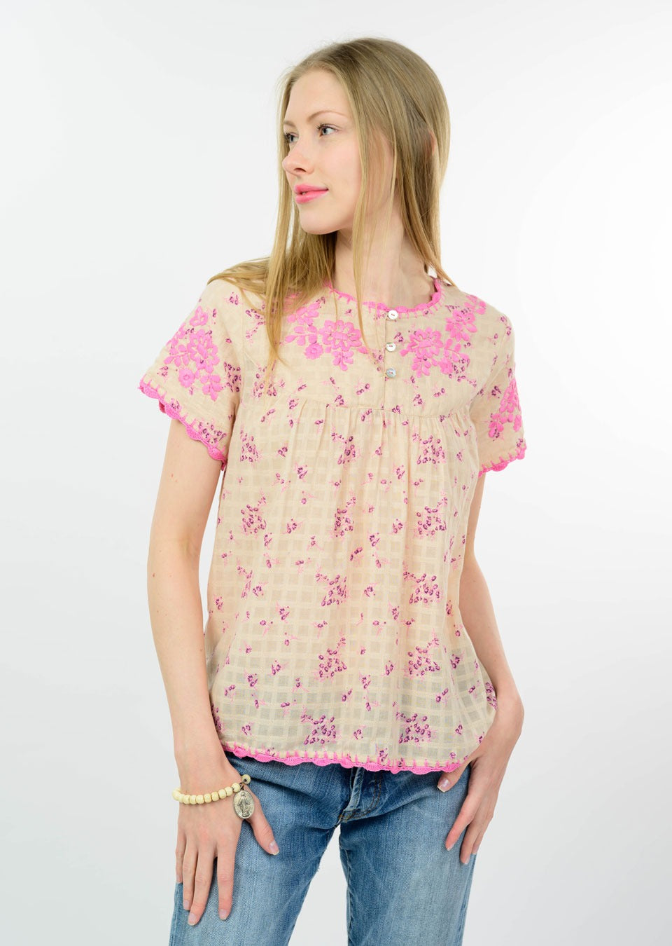 NORA EMBROIDERED BLOUSE-SISTER MARY