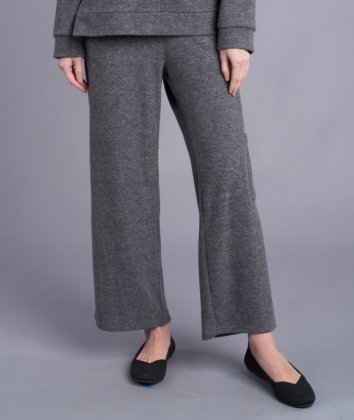 COZY PANT W/POCKET DETAIL-DARK GREY-SHANA