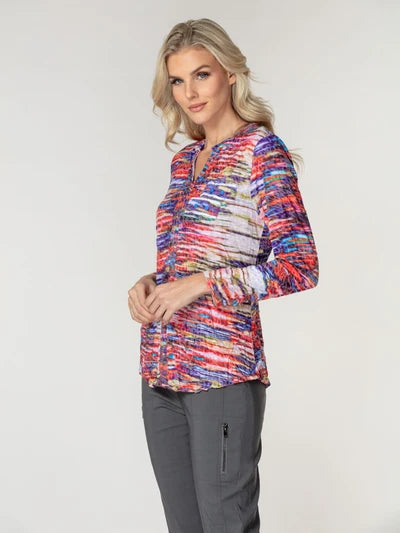 RADIANT LINES-PAMELA TOP L/S-CARINE APPAREL
