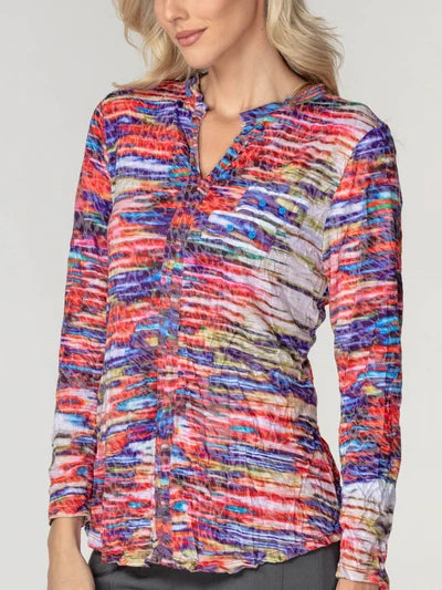 RADIANT LINES-PAMELA TOP L/S-CARINE APPAREL