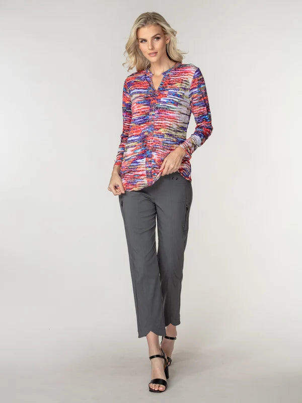 RADIANT LINES-PAMELA TOP L/S-CARINE APPAREL