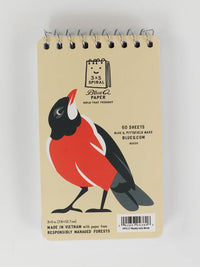 REALLY INTO BIRDS 3X5 SPIRAL NOTEBOOK-BLUE Q