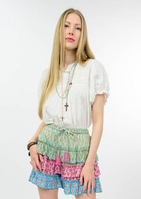 PATSY WHITE EMBROIDERED BLOUSE-SISTER MARY