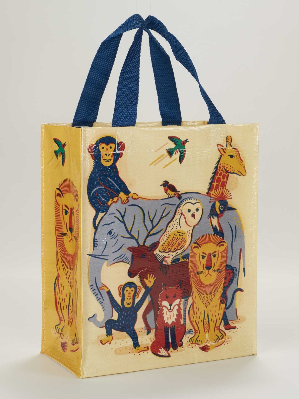 ANIMAL FAMILY HANDY TOTE-BLUE Q
