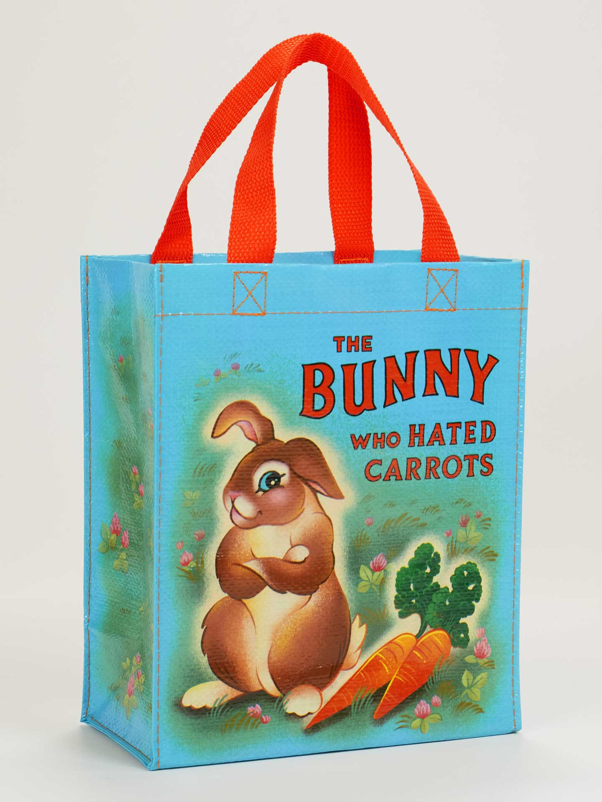 THE BUNNY WHO HATED CARROTS HANDY TOTE-BLUE Q