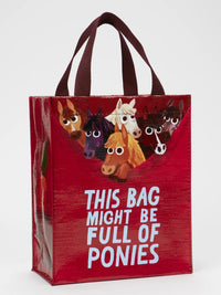 BAG FULL OF PONIES HANDY TOTE-BLUE Q
