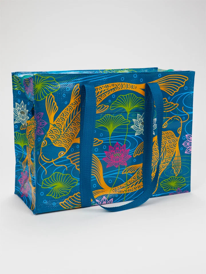 KOI SHOULDER TOTE-BLUE Q