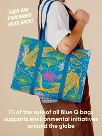KOI SHOULDER TOTE-BLUE Q
