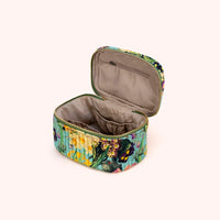 SPRING FLORA QUILTED VELVET VANITY CASE-POWDER