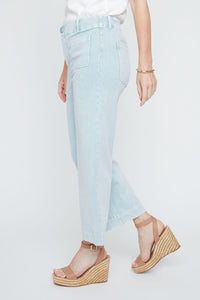KNIT WIDE LEG ANKLE PANT-CHAMBRAY-RENUAR