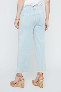 KNIT WIDE LEG ANKLE PANT-CHAMBRAY-RENUAR