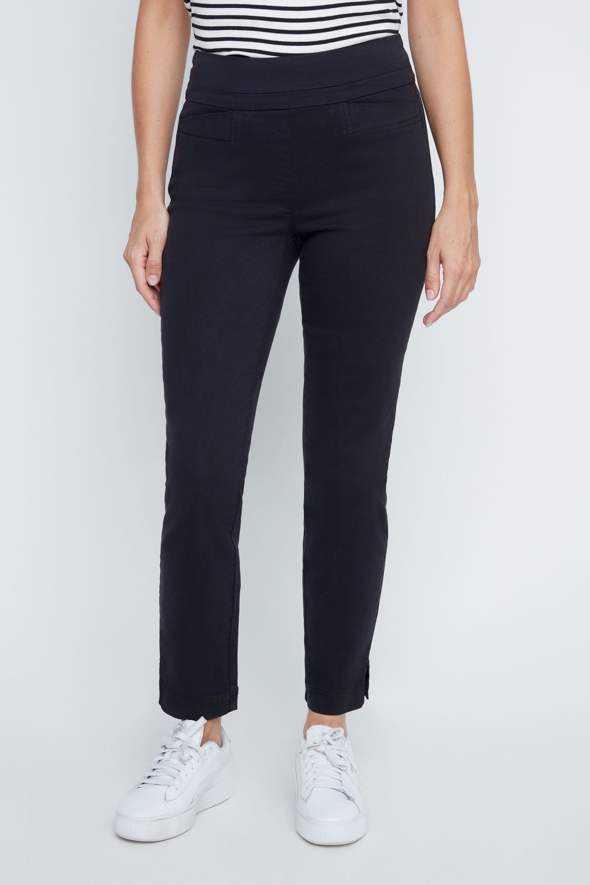 THE PERFECT SLIM PANT-BLACK-RENUAR