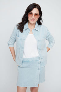 KNIT JACKET-CHAMBRAY-RENUAR