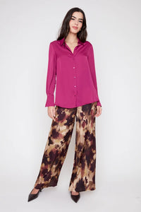 SATIN BUTTONDOWN BLOUSE-BOYSENBERRY-RENUAR