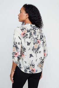 PRINT WOVEN BLOUSE-RENUAR