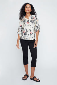 PRINT WOVEN BLOUSE-RENUAR