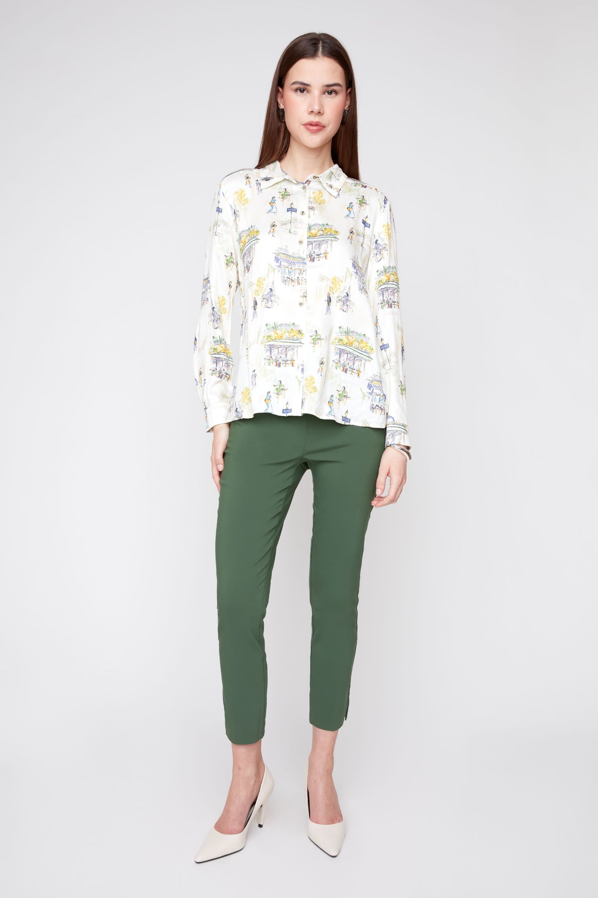 CAFE CLASSIC WOVEN BLOUSE-RENUAR