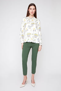 CAFE CLASSIC WOVEN BLOUSE-RENUAR