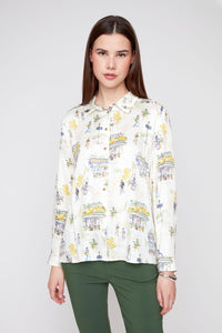 CAFE CLASSIC WOVEN BLOUSE-RENUAR
