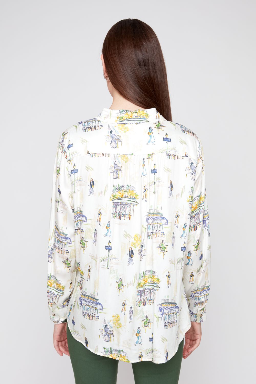 CAFE CLASSIC WOVEN BLOUSE-RENUAR