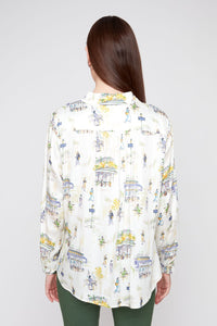 CAFE CLASSIC WOVEN BLOUSE-RENUAR