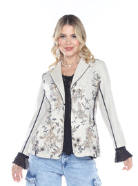 LINEN EMBROIDERED JACKET-ARIS A