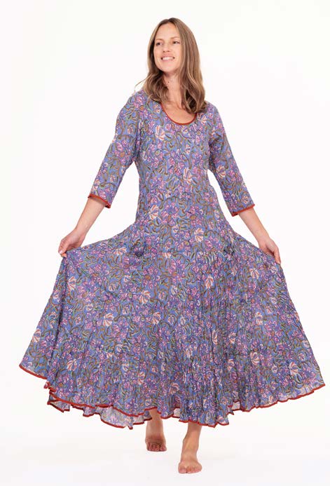 FLORAL PERIWINKLE-RUBY SUNDRESS-NILA RUBIA