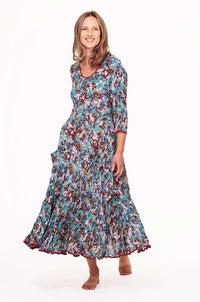 BLUE PINK FLORAL-RUBY SUNDRESS-NILA RUBIA