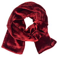 SILK VELVET OBLONG SCARF-DANA HERBERT