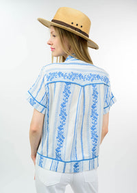 ROSITA BLOUSE-BLUE-SISTER MARY