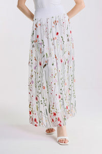 SABLE GARDEN SILK SKIRT-ONE SIZE-TEES BY TINA