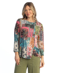 AMAZONIA CRUSHED ASYMETRIC W/BUTTON ACCENTS-JESS AND JANE