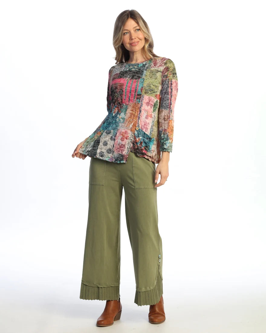 AMAZONIA CRUSHED ASYMETRIC W/BUTTON ACCENTS-JESS AND JANE