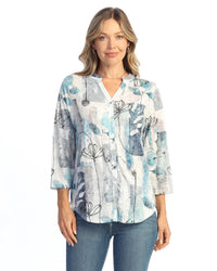 DEE DEE MANDARIN BUTTON DOWN SHIRT-JESS AND JANE