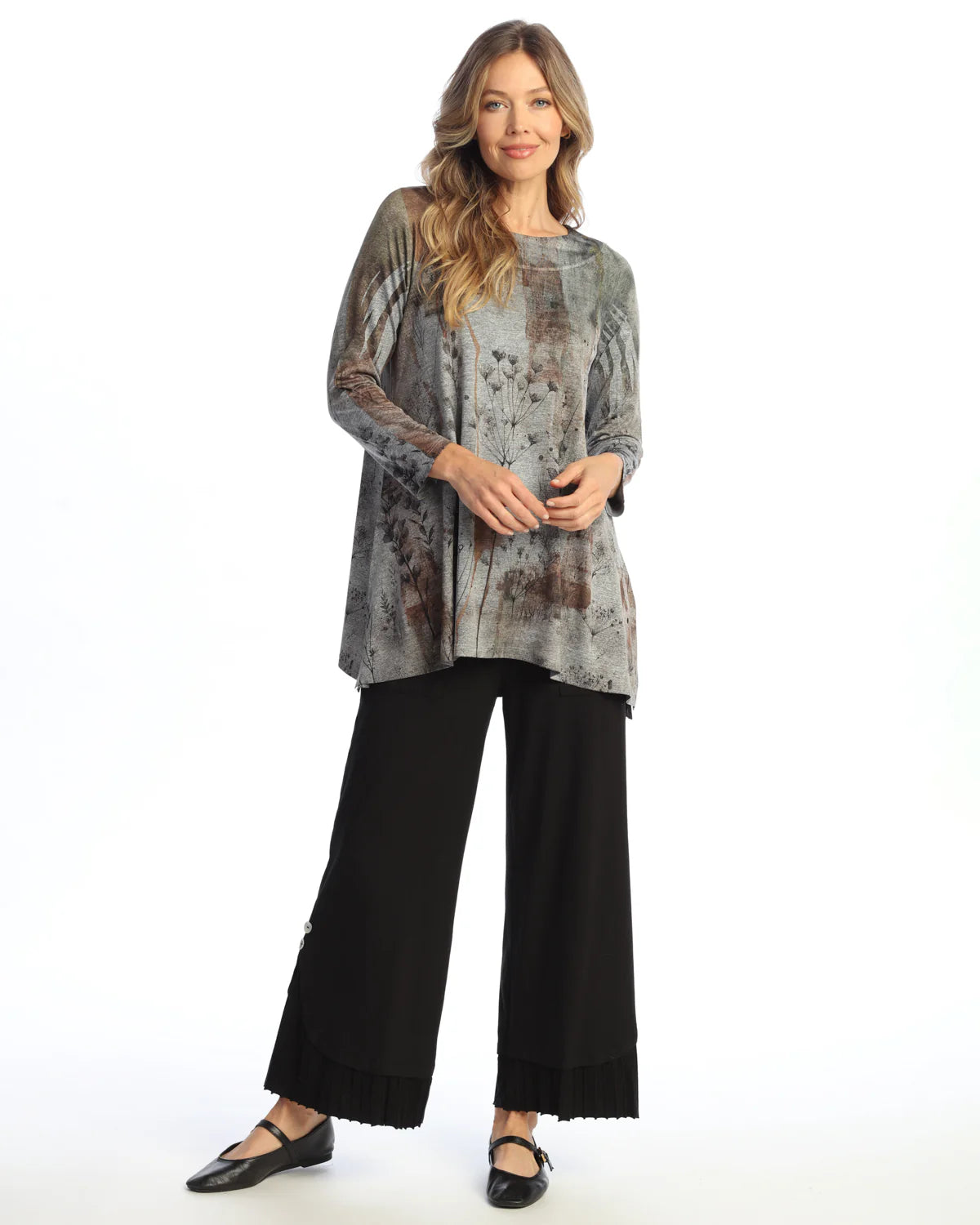 DAY DREAM SLINKY KNIT SIDE SLIT TUNIC-JESS AND JANE