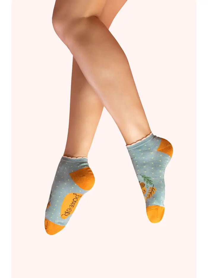 HAPPY ACORN TRAINER SOCKS-ICE-POWDER