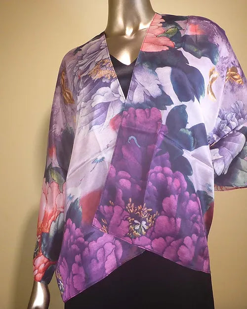 SILK KIMOMO JACKET-COCOON HOUSE