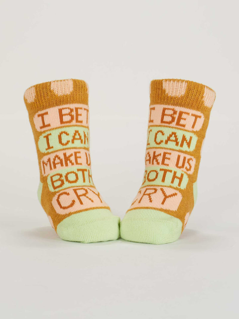 CUDDLE BUG/BOTH CRY BABY SOCKS-BLUE Q