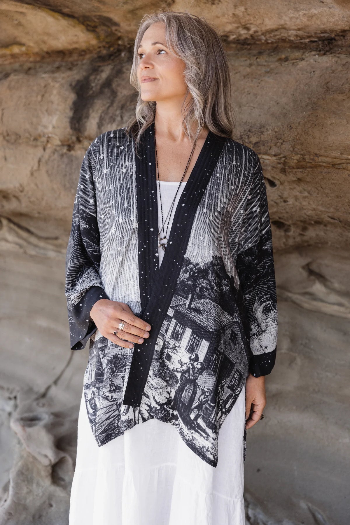 STARGAZER MATINEE DUSTER(MID LENGTH)-MARKET OF STARS