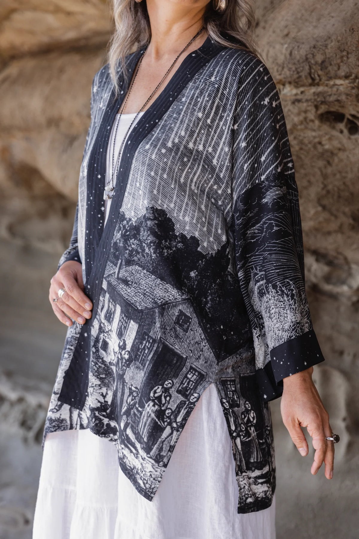 STARGAZER MATINEE DUSTER(MID LENGTH)-MARKET OF STARS