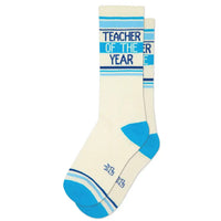TEACHER OF THE YEAR CREW SOCKS-GUMBALL POODLE