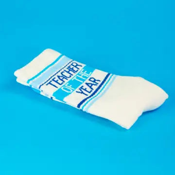 TEACHER OF THE YEAR CREW SOCKS-GUMBALL POODLE