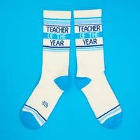 TEACHER OF THE YEAR CREW SOCKS-GUMBALL POODLE