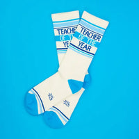 TEACHER OF THE YEAR CREW SOCKS-GUMBALL POODLE