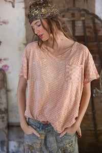 PIECEWISE POCKET T-TABBY-MAGNOLIA PEARL-TOP 2405
