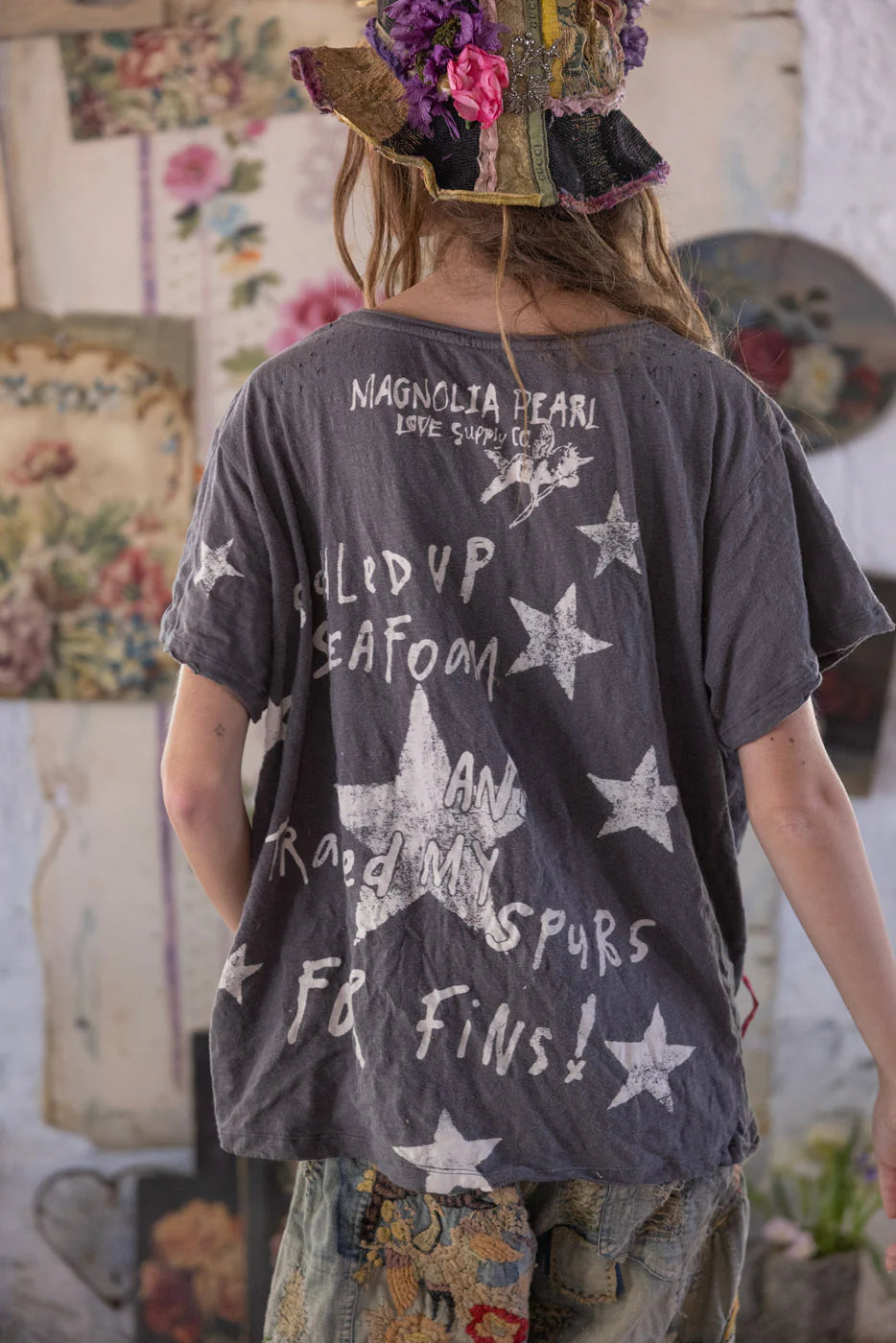 MY SPURS COWABUNGA TEE-MAGNOLIA PEARL-TOP 2435