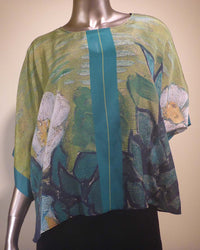SILK BOXY BLOUSE-COCOON HOUSE