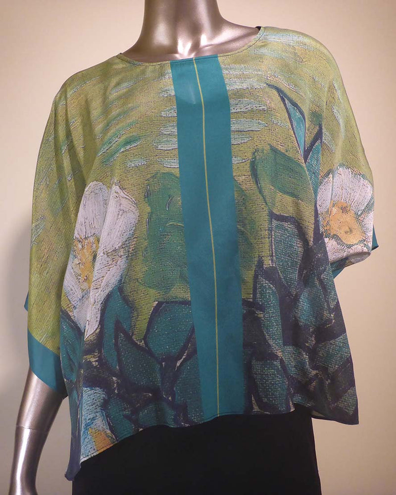 SILK BOXY BLOUSE-COCOON HOUSE
