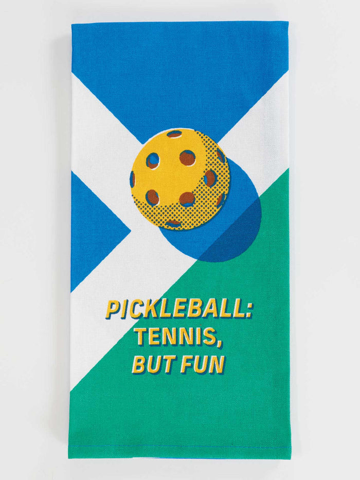 PICKLEBALL KITCHEN DISH TOWEL-BLUE Q