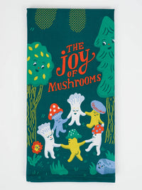 JOY OF MUSHROOMS DISH TOWEL-BLUE Q